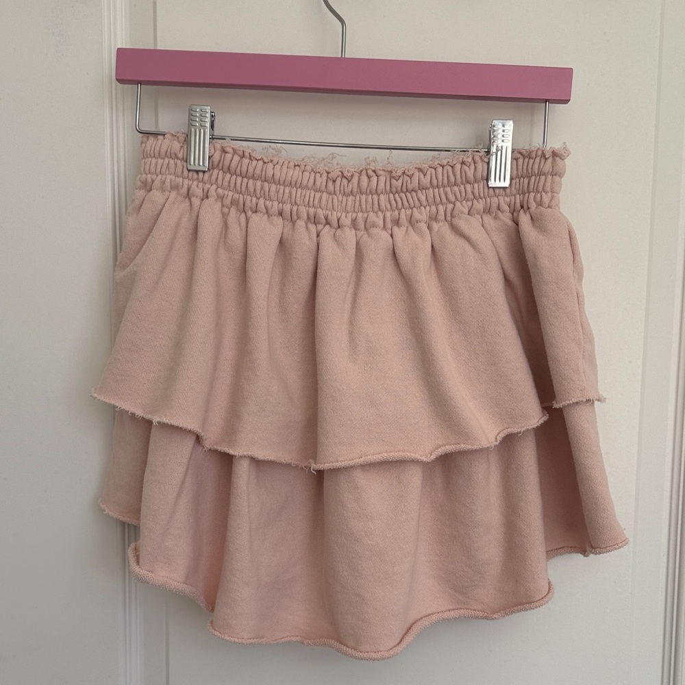 Pink Ruffled Women's Skirt - Picture 2 of 2